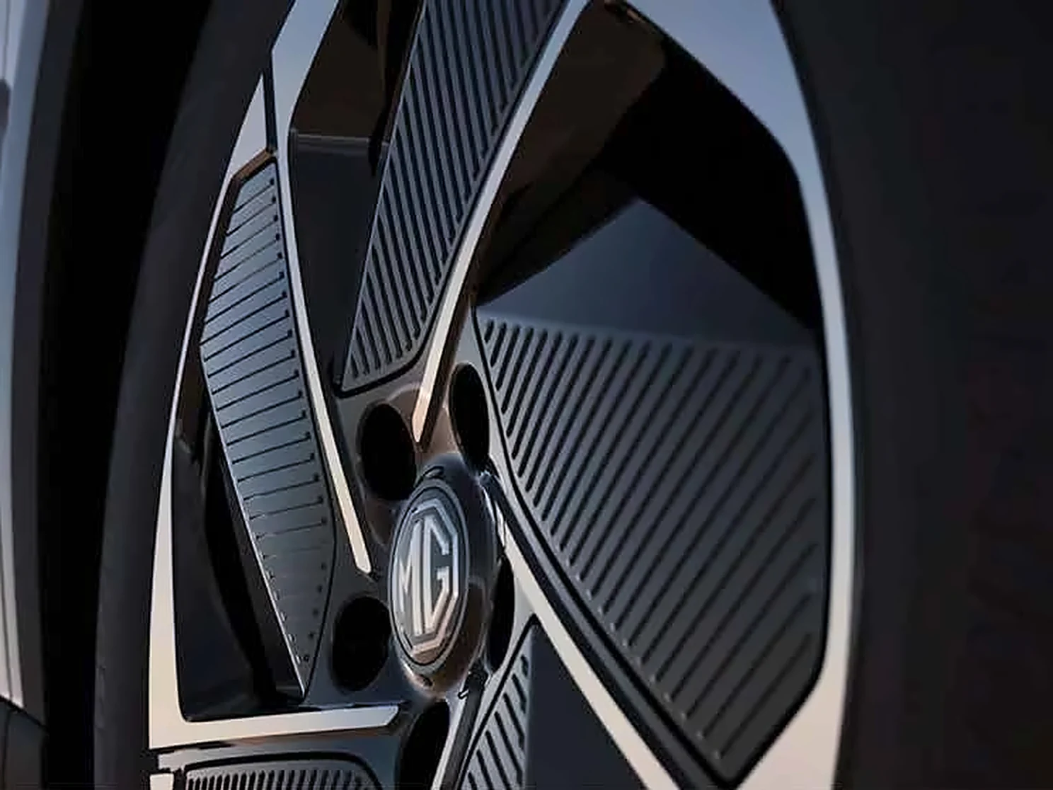 Close-up of the MGS5 EV wheel Close-up of the MGS5 EV wheel